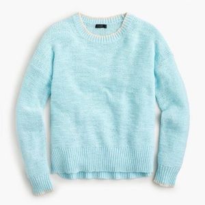 NWT J. Crew tipped beach sweater SM
